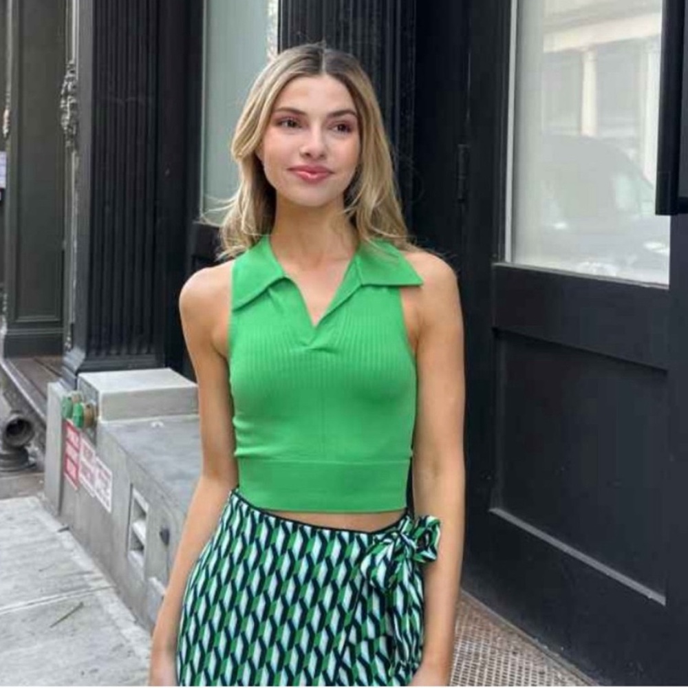 DVF x Target spandex crop top